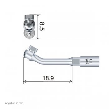 E9 Endo Adapter technnische Abmessung