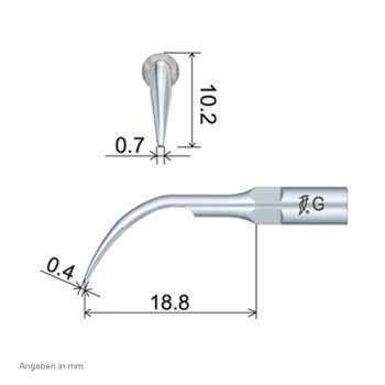 G1 Scaling Spitze technische Abmessung