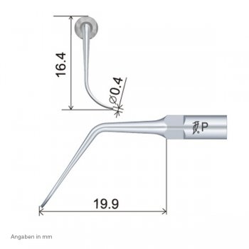 P2L perio Spitze technische Abmessung