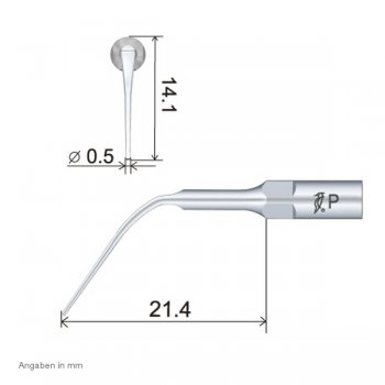 PS3 Perio Spitze technische Abmessung