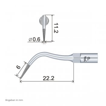 PD4D Endo Spitze technische Abmessung