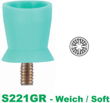 Prophy Cups - Screw-in - kurzer Cup - Weich / Soft