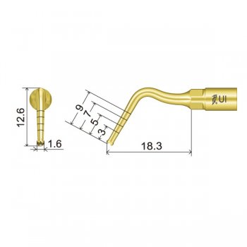 UI1 Spitze technische Abmessung