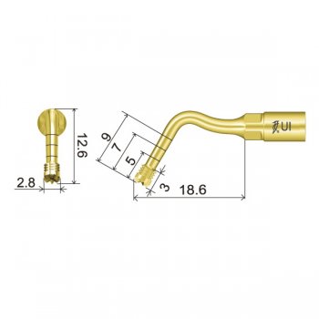 UI9 Spitze technische Abmessung