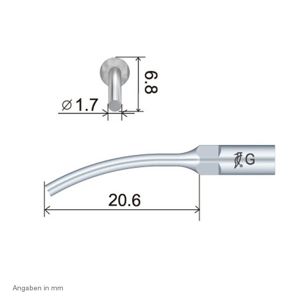 GD7 Kronenlöser technische Abmessung