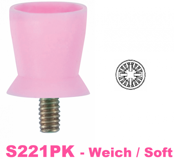 Prophy Cups - Screw-in - kurzer Cup - Weich / Soft