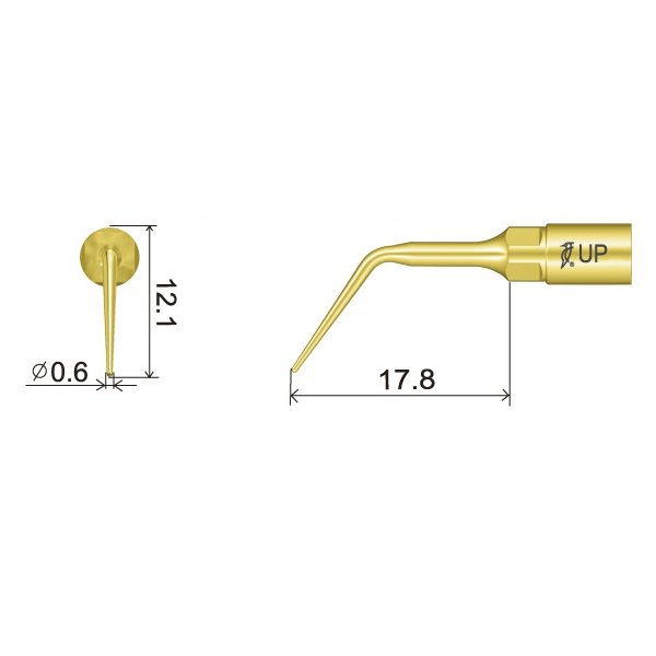 UP5 Perio Spitze technische Abmessung